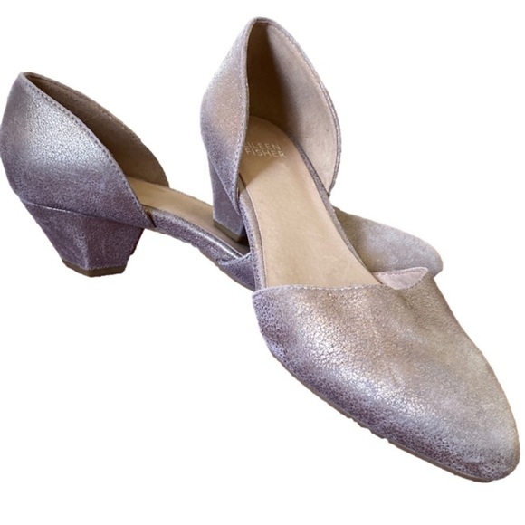 Eileen Fisher Shoes - Eileen Fisher Rumi D’orsay Metallic Pump Champagne Women’s Size 6